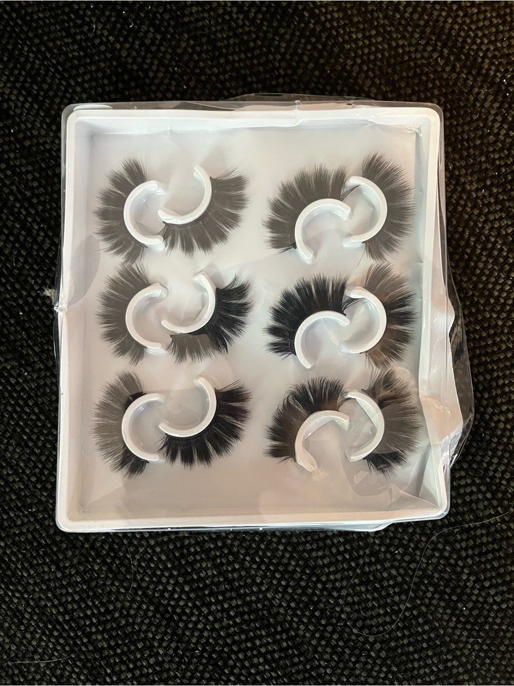 Source Unknown Black Dramatic 3D Faux Mink False Eyelashes - 6 Pair Set